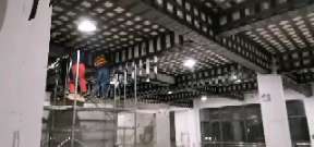 勐腊一商场梁，楼板碳纤维加固施工